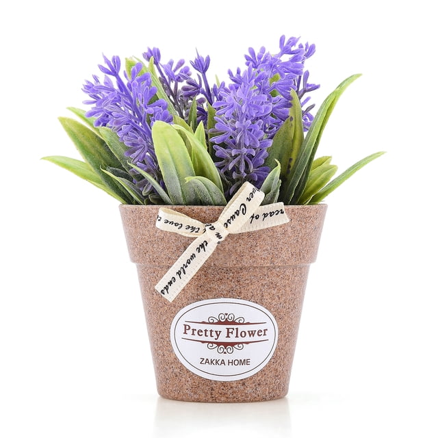 Artificial Plants Potted Fake Grass Home Office Desktop Decor Mini Faux Green Bonsai