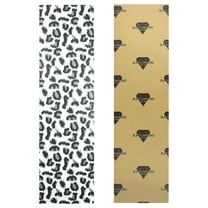 Black Diamond Grip Skateboard Graphic Griptape Sheet Snow Leopard 9" x 33" Grip Tape