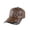 Brown, variant on Men's Leather Baseball Cap Metal Adjustable Strap Curved Brim Sun Hat for Business Casual Daily Outdoor Size:One Size