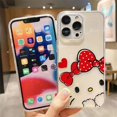 thumbnail image 3 of Clear Phone Case For iPhone Apple 14 12 13 Mini 11 Pro SE 8 7 6 6S Plus X XR XS Max SE Case Funda Shell Cartoon Hello Kitty Cat, 3 of 5