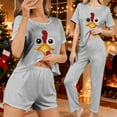 thumbnail image 2 of Womens Pajamas Set, Casual Pants and Tops Sleepwear, 2 of 8
