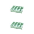 thumbnail image 4 of Molde de silicona Wosthever 4 rejillas para cubitos de hielo y pasteles blandos Verde 2Conjunto, 4 of 6
