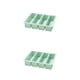 thumbnail image 3 of Naiovety Molde de silicona de 4 rejillas Cubos de hielo Molde de pastel antiadherente Verde 2Conjunto, 3 of 6