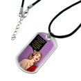 thumbnail image 2 of Discovered Fountain of Youth Tastes Like Vodka Funny Humor Military Dog Tag Pendant Necklace with Cord, 2 of 5