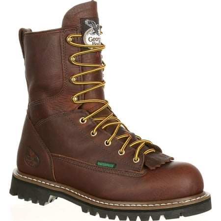 

Men s Georgia Boot G103 8 Low Heel Logger Steel Toe Boot