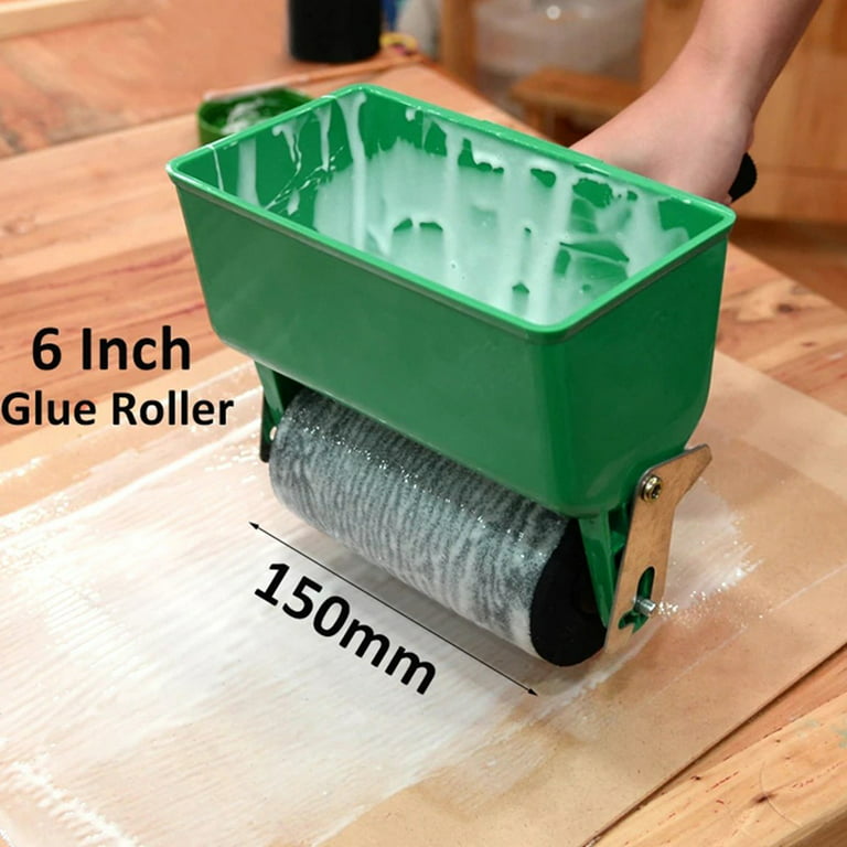 Leye Portable Glue Applicator Roller 180ml Glue Roller Woodworking DIY  Handheld Adhesive Roller with Flow Control Switch Manual Roller Type Glue