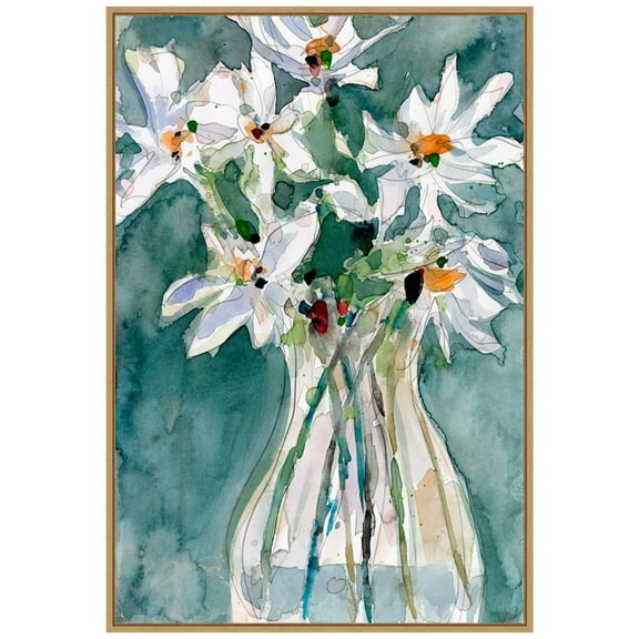Amanti Art A Daisy Moment II Framed Canvas Wall Art Print