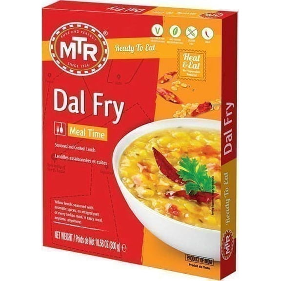 MTR Dal Fry (Ready-to-Eat) 10.5 oz box Pack of 2