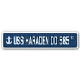 thumbnail image 1 of SignMission SSN-Haraden Dd 585 4 x 18 Po A-16 Signe de la Rue - USS Haraden Dd 585, 1 of 1