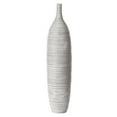 thumbnail image 7 of Uniquewise Modern Decorative Bottle Shape White Floor Vase Ribbed Design Medium, 7 of 7