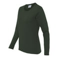 thumbnail image 2 of Gildan Heavy Cotton T-Shirt for Women Long Sleeve Scoop Neck Fit Cotton Shirt up to 3XL Retired, 2 of 5