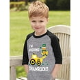 thumbnail image 2 of Tstars Boys Unisex I'm Digging Shamrocks Kids St Patricks Day Shamrock Shirts Gift for Boys Irish Shirt Pride Proud Irish 3-4 Sleeve Baseball Jersey Toddler Shirt, 2 of 6
