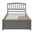 thumbnail image 6 of Wood Platform Bed Frame with Headboard and Storage Wooden Bed Frame Twin Size Captain Storage Bed, 6 of 7