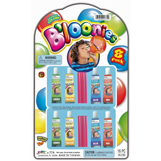 Paquete variado de globos con burbujas de plástico JA-RU Bloonies x8