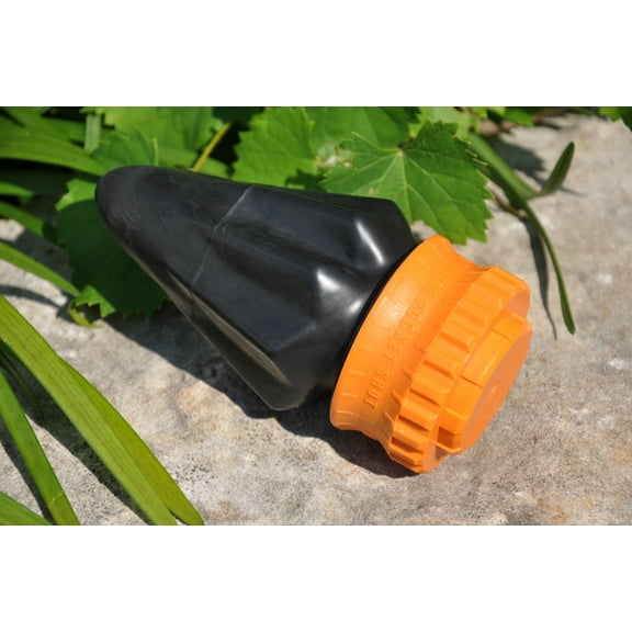 The Pocket Shot Slingshot in Orange with Watertight Projectile Storage Compartment, High Impact Polycarbonate