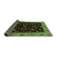 thumbnail image 2 of Ahgly Company Indoor Square Abstract Turquoise Blue Modern Area Rugs, 3' Square, 2 of 4