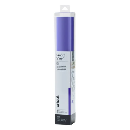 Cricut Smart Vinyl Removable (3 ft), Purple, 13" x 36" Roll