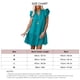 thumbnail image 1 of Vestido túnica para mujer,Vestido de verano con volantes y mangas con volantes y cuello en V con cordón y diseño exquisito, 1 of 2