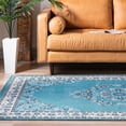 thumbnail image 4 of Rugs.Com Lucerne Collection Area Rug ‚Äì 4' x 6' Blue Low-Pile Rug Perfect For Entryways, Kitchens, Breakfast Nooks, Accent Pieces, 4 of 4