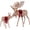 Brown, variant on Best Choice Products 2-Piece Moose Family Lighted Christmas Yard Decor Set w/ 170 LED Lights, Stakes, Zip Ties - Rattan