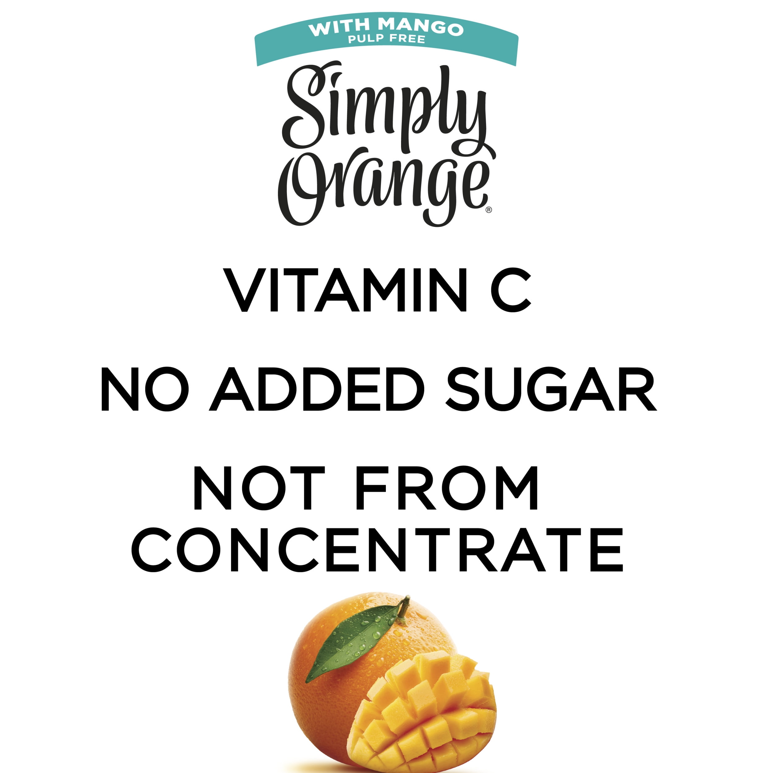 Simply Orange Juice with Mango, 11.5 fl oz