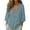 Blackish Green, variant on Women's Linen Embroidered Top 3/4 Sleeve Skin-Friendly Peasant Blouses Square Neckline Lightweight Blouses Boho Tops Office Blouses Tunic Tops Tunic Tops Comfy Black M