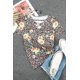 thumbnail image 1 of ABPHQTO Camiseta cruzada con estampado de girasol y leopardo para mujer, 1 of 5