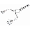 thumbnail image 1 of AWE Tuning Exhaust System Kit 3020-42375 Track Edition Cat-Back System; Stainless Steel; Without Muffler; Dual Exhaust With Dual Outlet; Rear Exit; Chrome Silver Quad Tips, 1 of 1