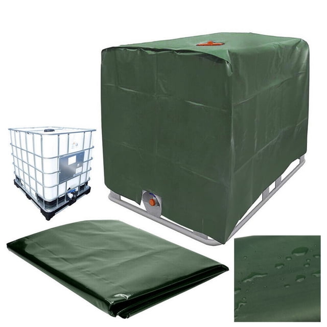 Cubierta del tanque de agua impermeable - Cubierta del barril de agua de la cubierta del barril de agua para 264 galones