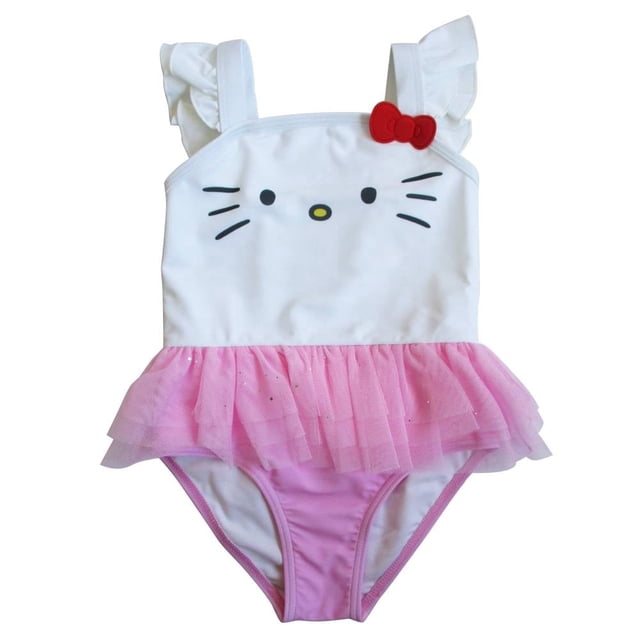 Traje de Baño Hello Kitty para Beba, 1 pieza Estampado Talla 2