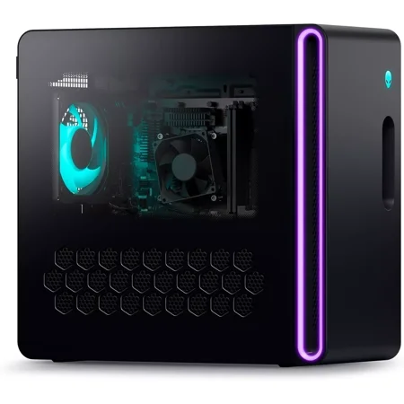Dell Alienware Aurora R16 Gaming Desktop - Intel Core i7-14700F Processor, 16GB DDR5 RAM, 512GB SSD + 1TB HDD, NVIDIA GeForce RTX 4060 8GB GDDR6, Windows 11 Home, Onsite Service - Black
