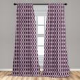 thumbnail image 5 of Ambesonne Abstract Curtains, Vertical Wavy Lines, Pair of 28"x95", Multicolor, 5 of 5