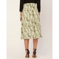 thumbnail image 4 of Moomaya Printed A-Line Skirt For Women, Front Buttoned Midi Skirts, 4 of 9