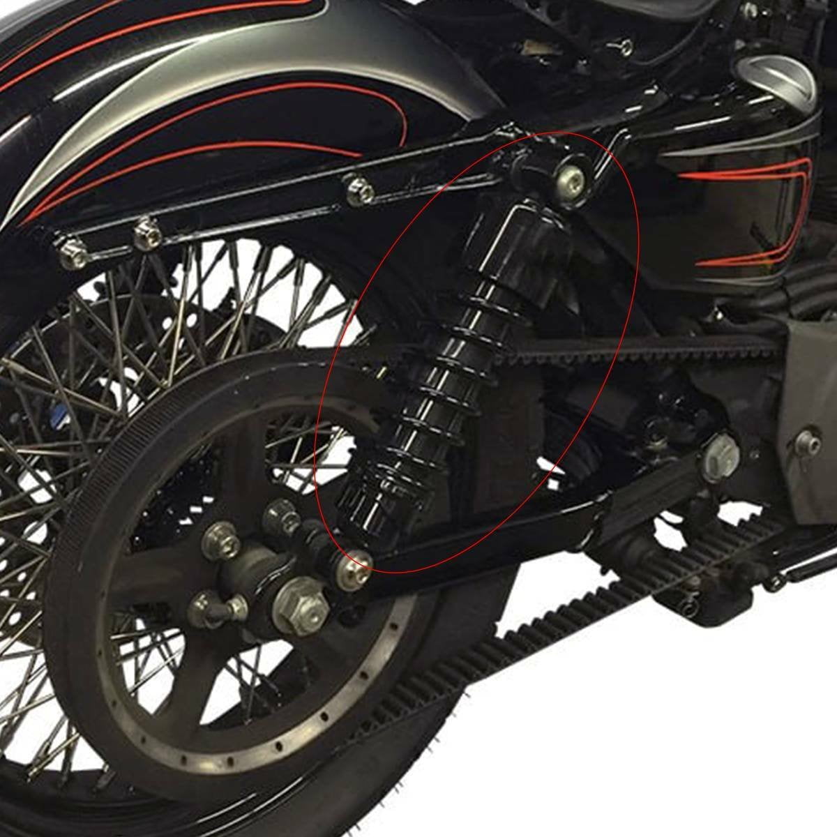 Geelife 10.5" Black Rear Shocks For Forty Eight Iron 883 Seventy Two 1200