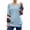 Blue, variant on Cmfcve Color Block Sweaters for Women Casual Long Sleeve V Neck Pullover Sweaters Trendy Fall Winter Knit Tops