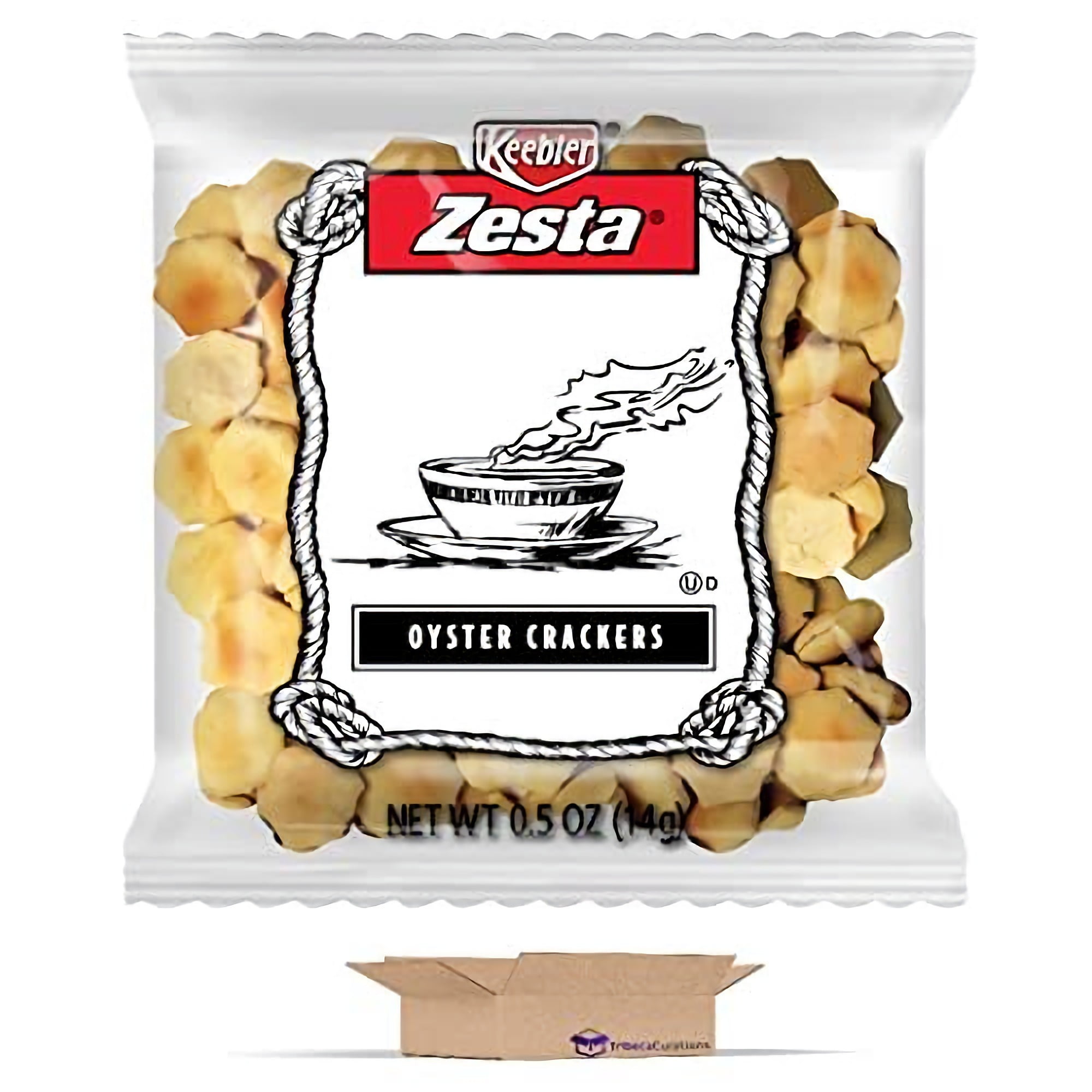 Zesta Zesta Oyster Crackers Portion Packs | .5 Ounce Packet | Pack of 50