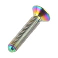 thumbnail image 4 of Wanyifa Titanium M8 15 20 25 30 35 40 45 50 60 65mm Full Thread Countersunk Flat Head Bolt Screw,M8x45 mm,Rainbow,4 Pcs, 4 of 7