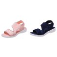 thumbnail image 1 of (2-Pack) Rinsvye Solid Color Breathable Mesh Fisherman Sandals Flat Sole Comfortable Walking Shoes, 1 of 9