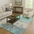 thumbnail image 7 of Addison Rugs Mayfield Premium Machine Washable Transitional Abstract Teal Rectangle Rug, 10' x 14', 7 of 7