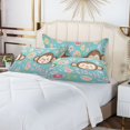 thumbnail image 6 of Plush Pillow Cases Standard Size Ultra Soft Warm Pillowcases with Zipper Hello Monkey Face 20"x26", 6 of 9