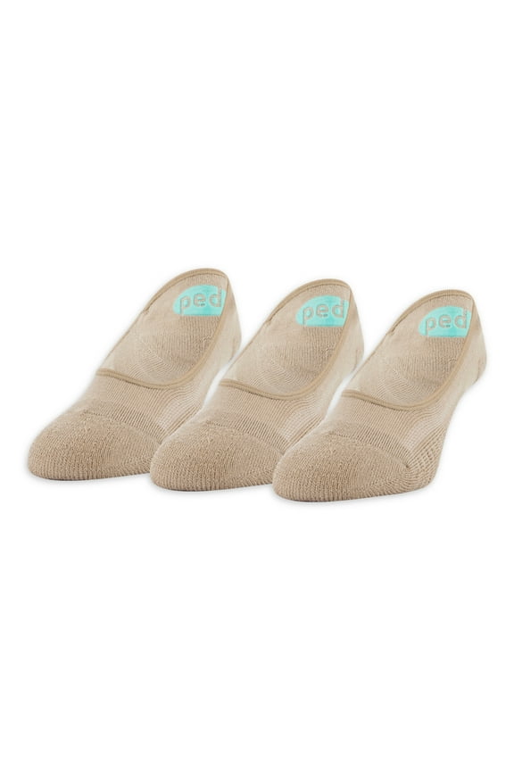 Women's Super Low Cut Cushion Liner Socks, 3 Pairs