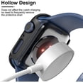 thumbnail image 5 of 2 Pack Hard Case Compatible for Apple Watch SE/Series 6/5/4 40mm with 9H Tempered Glass Screen Protector, [Touch Sensitive] [Full Coverage] Slim Bumper Protective Cover for iWatch 40mm (Black, 40mm), 5 of 5