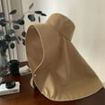 thumbnail image 5 of Sun Hats for Women Sun Protection Wide Brim Shawl with Neck Flap Hiking Visor Hat Outdoor Summer Beach, 5 of 7
