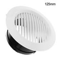thumbnail image 1 of Air Vent Grille Circular Indoor Ventilation Outlet Duct Pipe Cover Cap Kitchen 125Mm, 1 of 6