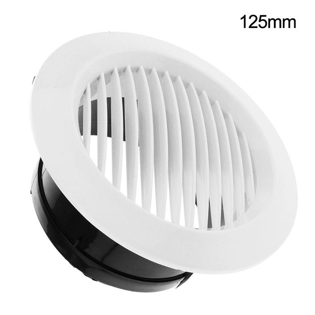 Grille d'Aération Circulaire pour Intérieur, Bouchon de Conduit de Ventilation pour Cuisine