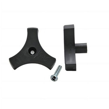 Black Window Knob Short w/ Screw 1/ctn AP Products 013-512