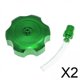 thumbnail image 1 of 2xMini CNC Tapas De Tanque De Combustible De Gas Hexagonales De Moda Para ATV Dirt Bike Verde, 1 of 6