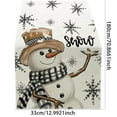 thumbnail image 3 of Christmas Tablecloth Christmas Tree Snowman Tablecloth Holiday Decoration Tablecloth, 3 of 5