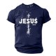 thumbnail image 5 of Camisa Casual de Cuello de la Tripulación de la Impresión de Pascua de Manga Corta de Verano Top Ligero de Poliéster para los Hombres, Camiseta de Manga Corta para el Uso Diario de Primavera Verano, 5 of 8