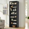 thumbnail image 4 of 8-Tier Bookcase with Adjustable Shelves,Multi-Functional Double-layer Bookcas,Disassembled Two 4-layer Storage Bookcases for Home Office Living Room,Black, 4 of 7